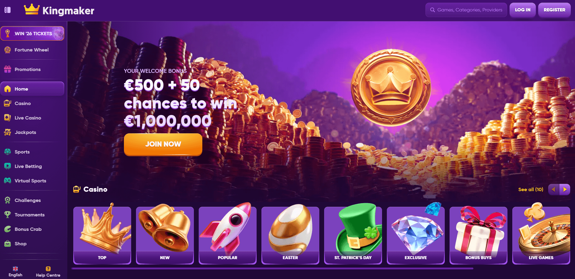 kingmaker new online casinos australia main page